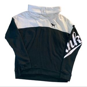 Victoria Secret Pink Cow Neck Color-Block Jacket